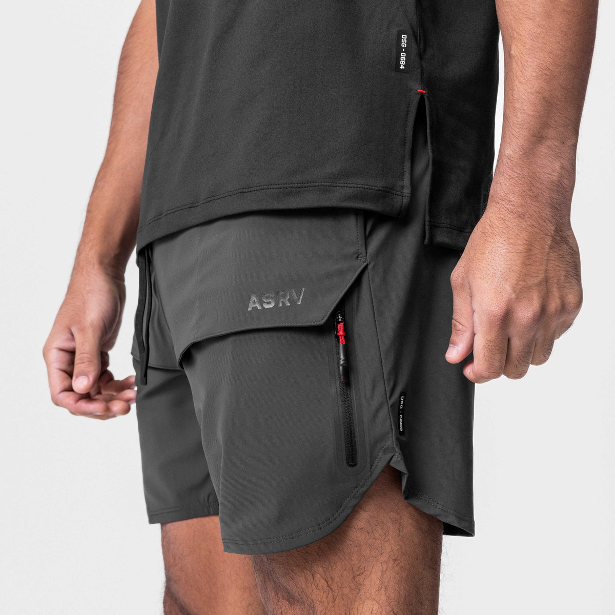 0689. Tetra-Lite® 7" Tech Short - Space Grey | ASRV