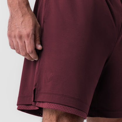 0988. Reversible 2-in-1 Short - Crimson | ASRV