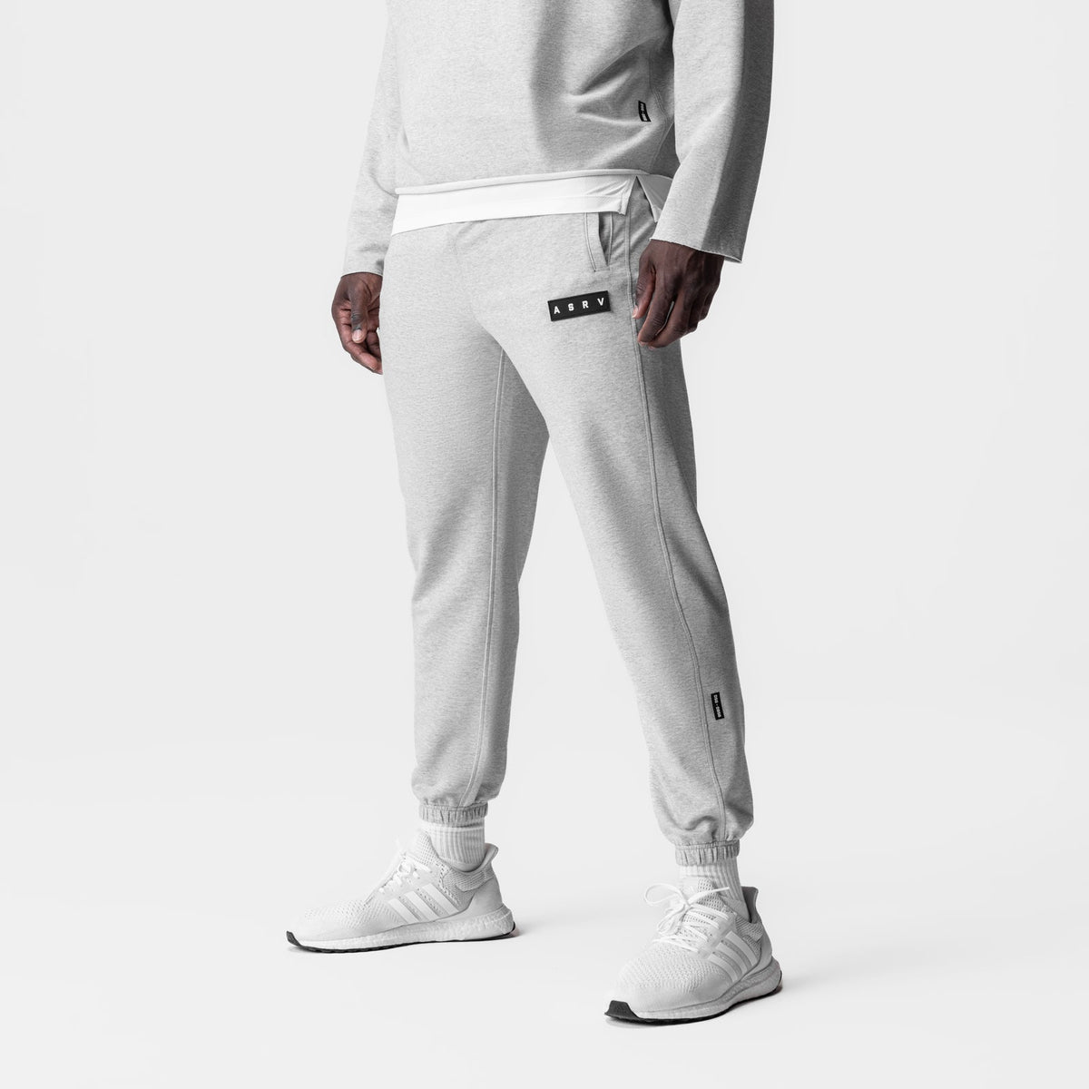 0956. Micro-Terry Jogger - Heather Grey | ASRV