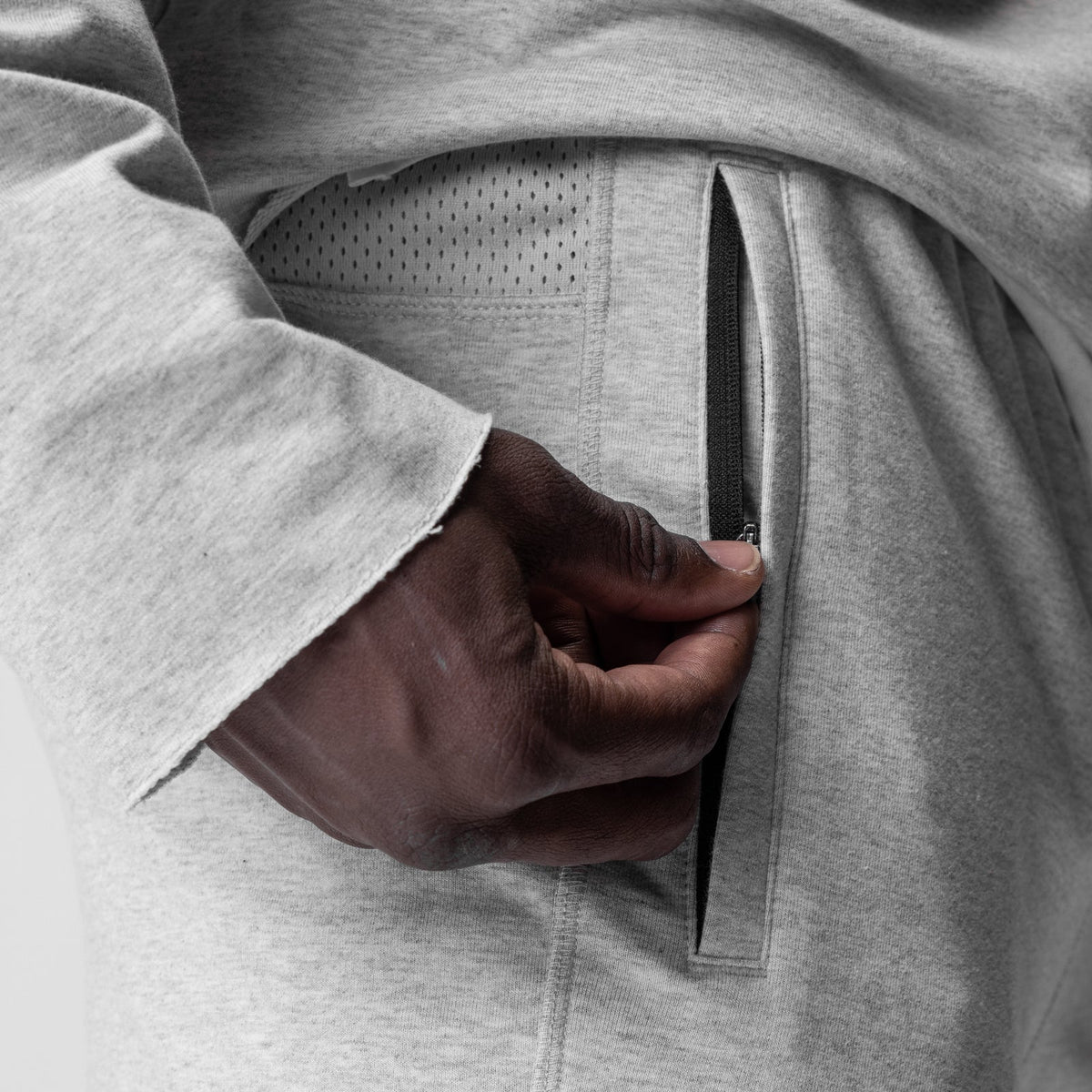 0956. Micro-Terry Jogger - Heather Grey | ASRV