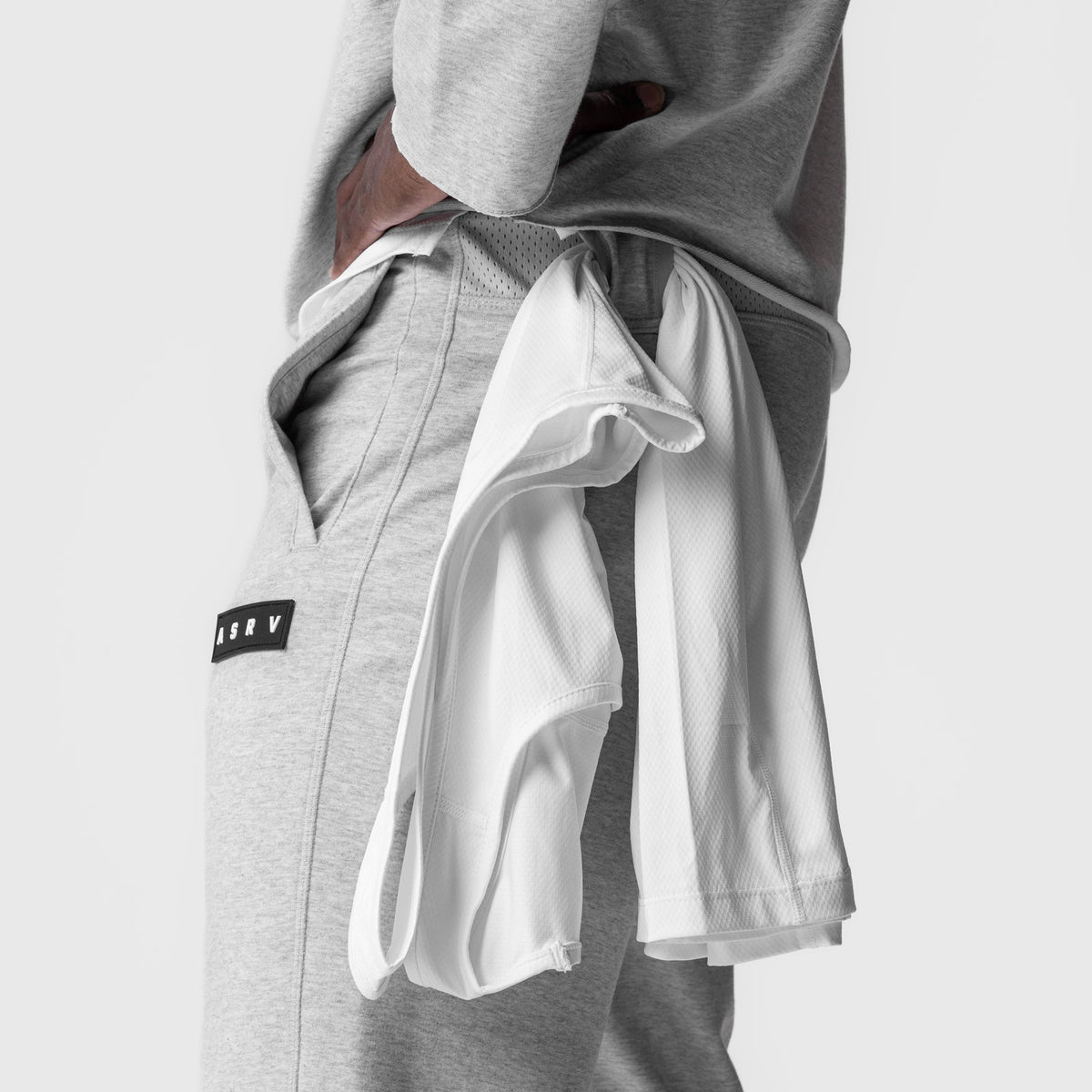 0956. Micro-Terry Jogger - Heather Grey | ASRV