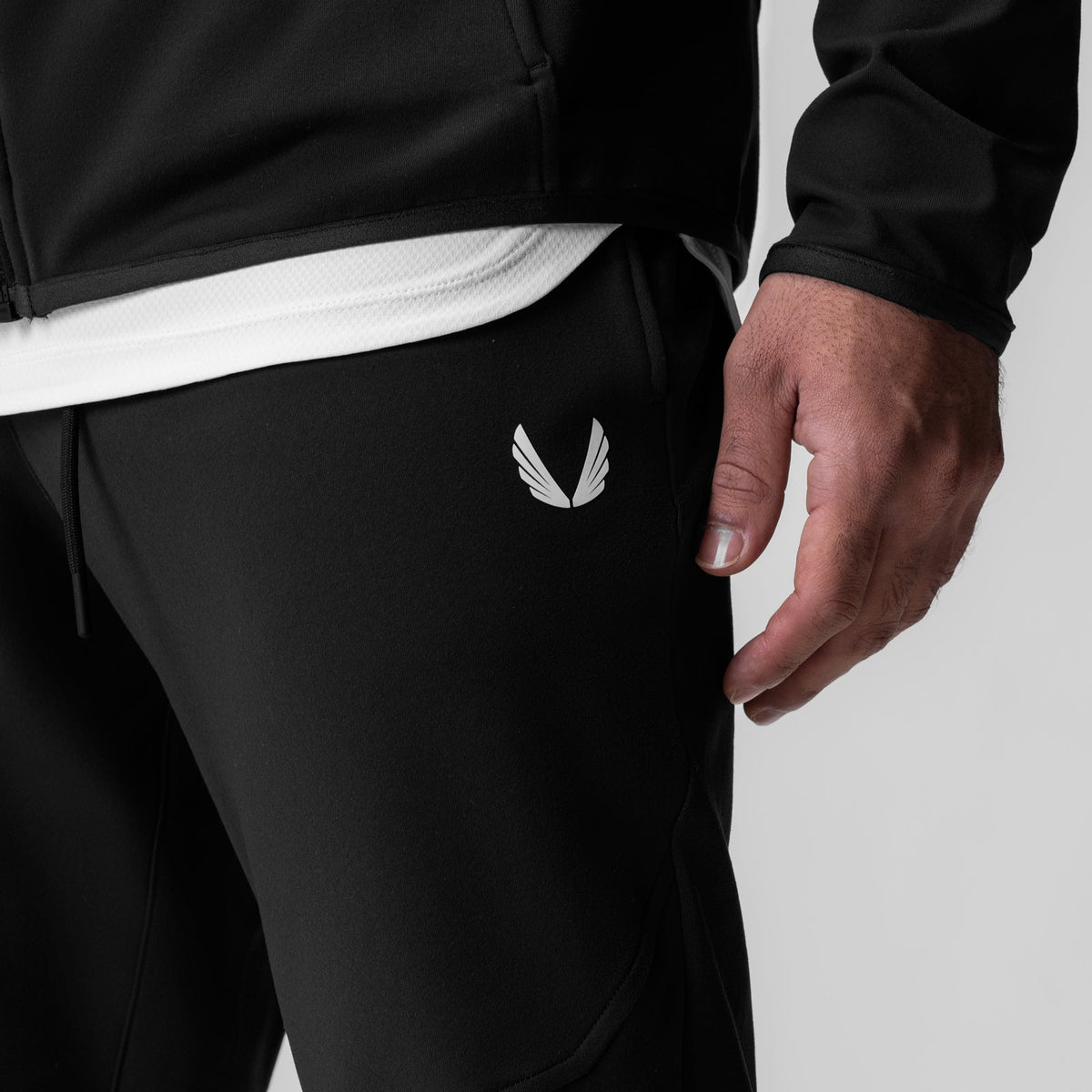 0955. Performance Fleece Jogger - Black | ASRV
