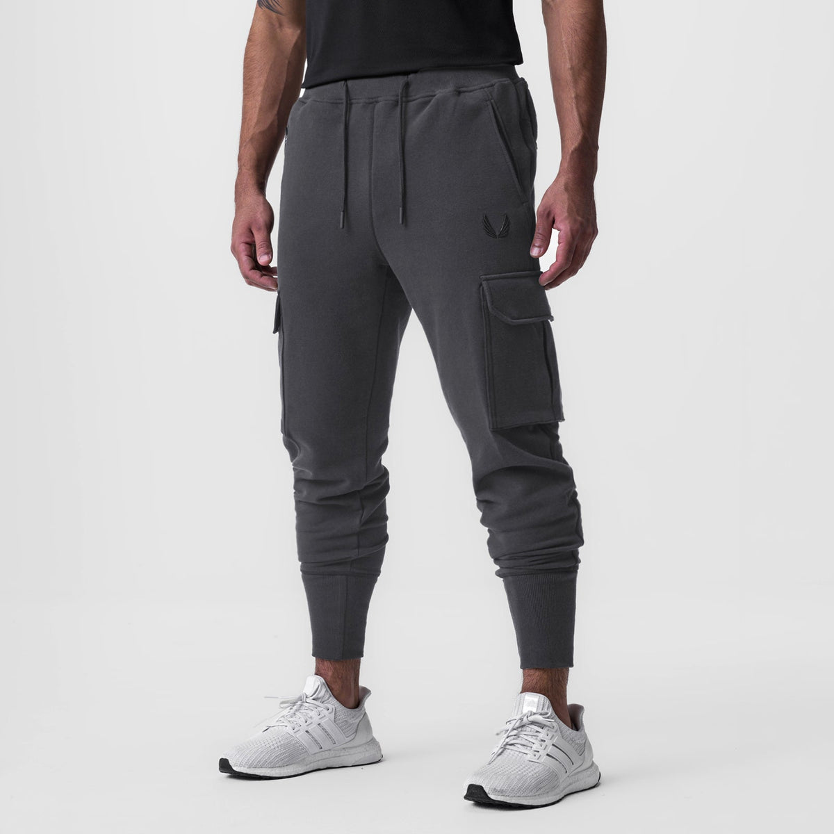 0654. Tech-Terry™ Cargo High Rib Jogger - Dusk Black | ASRV