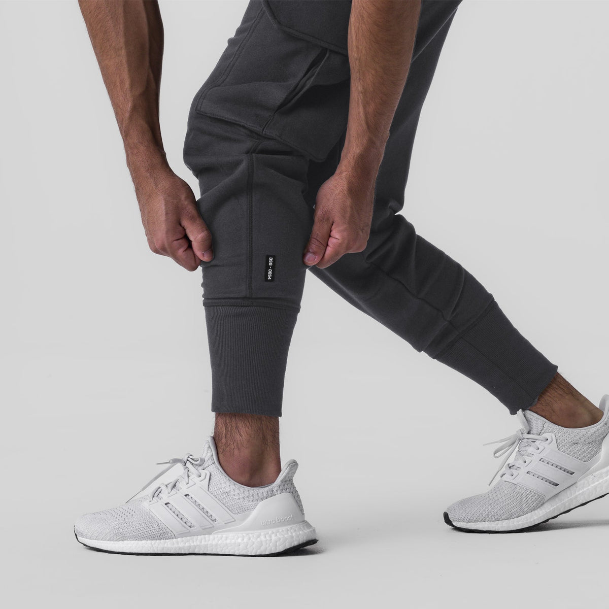 0654. Tech-Terry™ Cargo High Rib Jogger - Dusk Black | ASRV