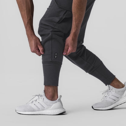 0654. Tech-Terry™ Cargo High Rib Jogger - Dusk Black | ASRV