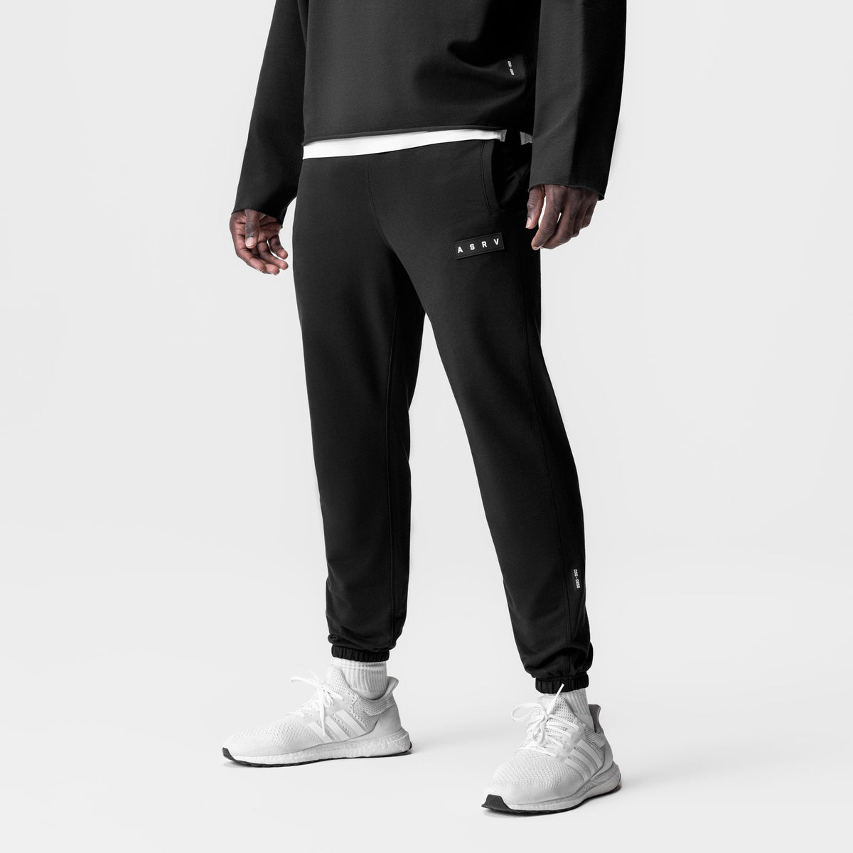0956. Micro-Terry Jogger - Black | ASRV