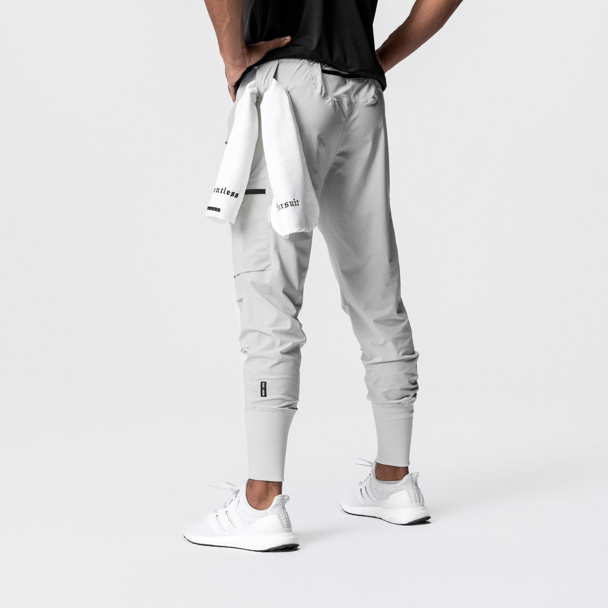 0827. Tetra-Lite® Inlay Pocket High Rib Jogger - Stone | ASRV