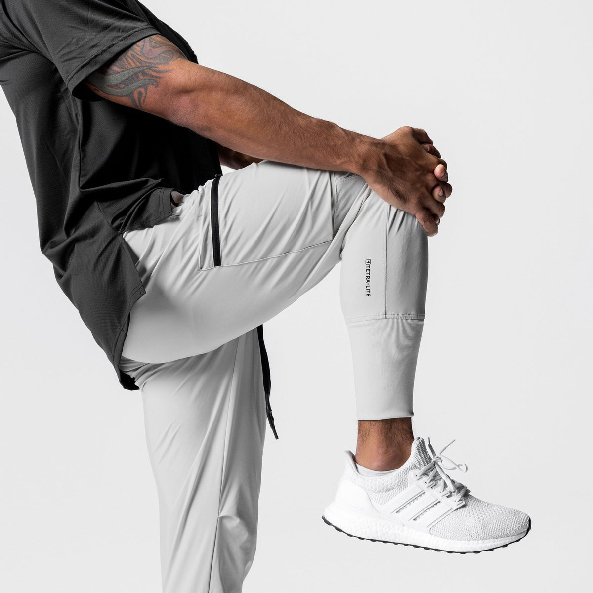 0827. Tetra-Lite® Inlay Pocket High Rib Jogger - Stone | ASRV