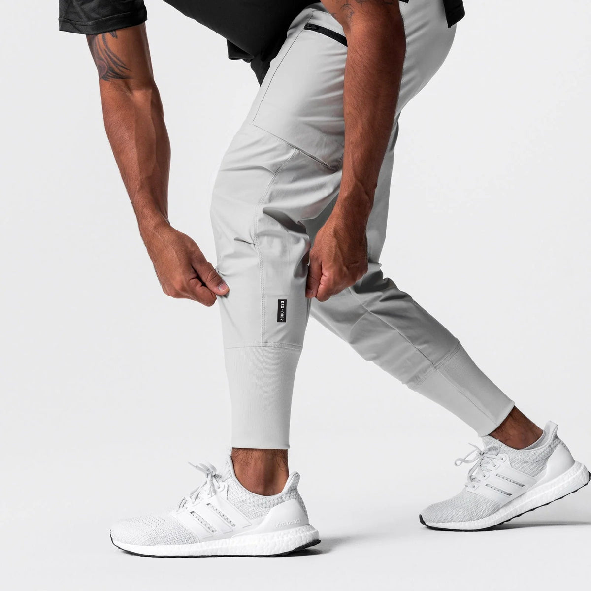 0827. Tetra-Lite® Inlay Pocket High Rib Jogger - Stone | ASRV