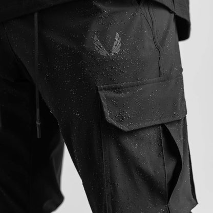 0437. Tetra-Lite® Cargo High Rib Jogger - Black | ASRV