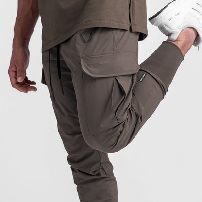 0437. Tetra-Lite® Cargo High Rib Jogger - Deep Taupe | ASRV