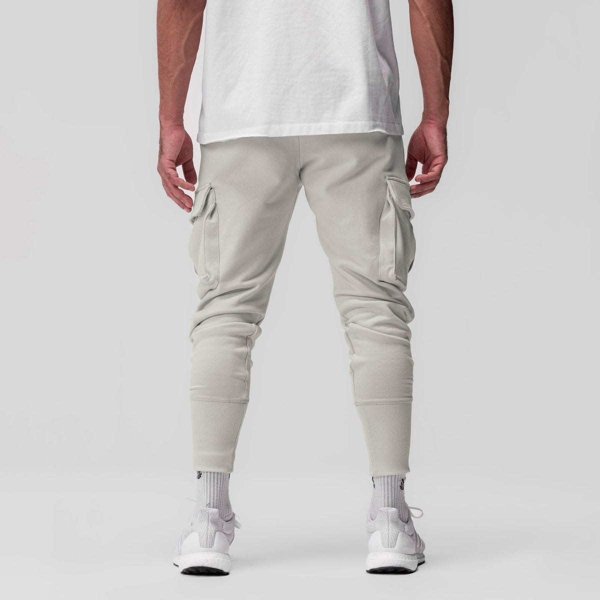 0654. Tech-Terry™ Cargo High Rib Jogger - Stone | ASRV