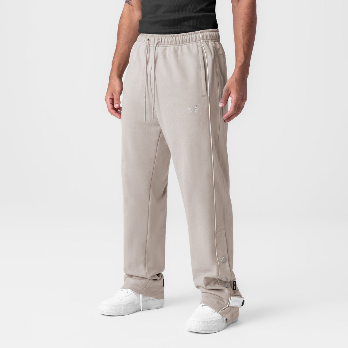 0998. Herringbone Terry Snap Button Sweats - Chai | ASRV