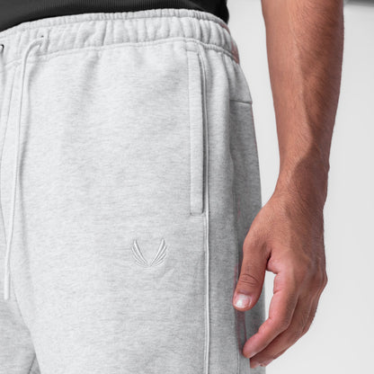 0998. Herringbone Terry Snap Button Sweats - Heather Grey | ASRV