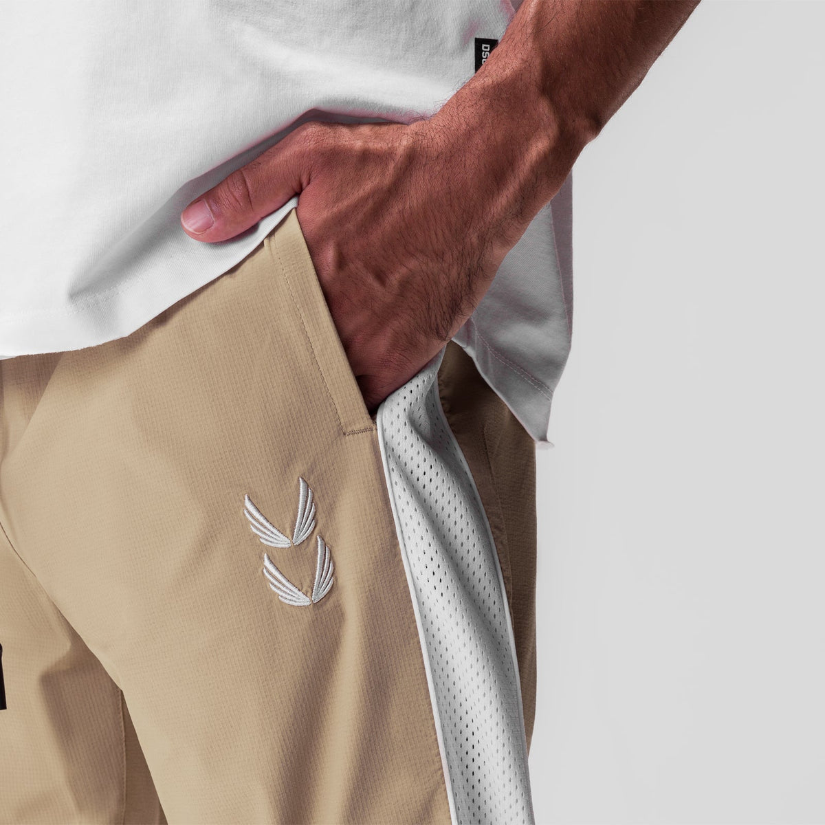 0796. Ripstop Oversized Track Pant - Khaki | ASRV