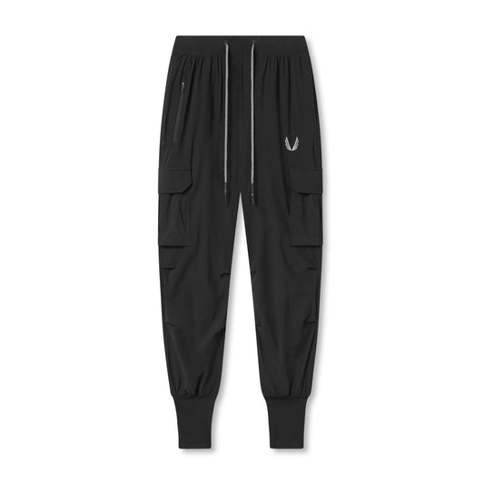 0825. Tetra-Lite® Cargo High Rib Jogger - Black "Reflective" | ASRV