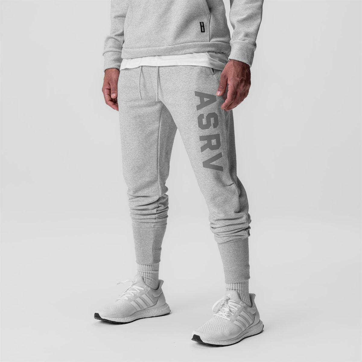 0915. Tech-Terry™ High Rib Jogger - Heather Grey "ASRV" | ASRV