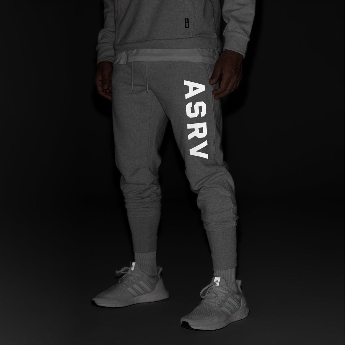0915. Tech-Terry™ High Rib Jogger - Heather Grey "ASRV" | ASRV