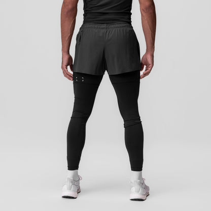 0911. Tetra-Lite® 2-in-1 High Split Legging Short - Space Grey "Cyber" | ASRV