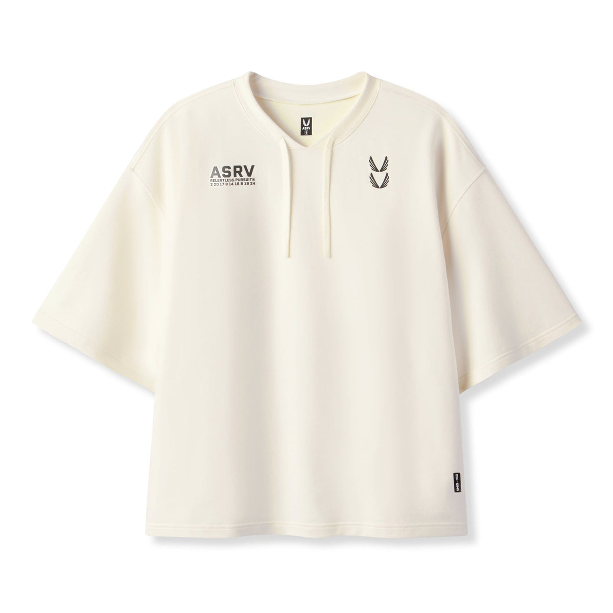 0945. Micro-Terry Warm-Up Tee - Cream | ASRV