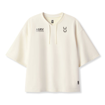 0945. Micro-Terry Warm-Up Tee - Cream | ASRV