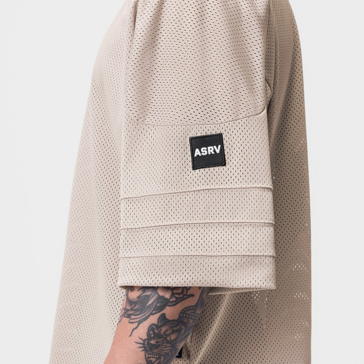0772. SilverPlus™ Mesh Oversized Jersey - Beige | ASRV