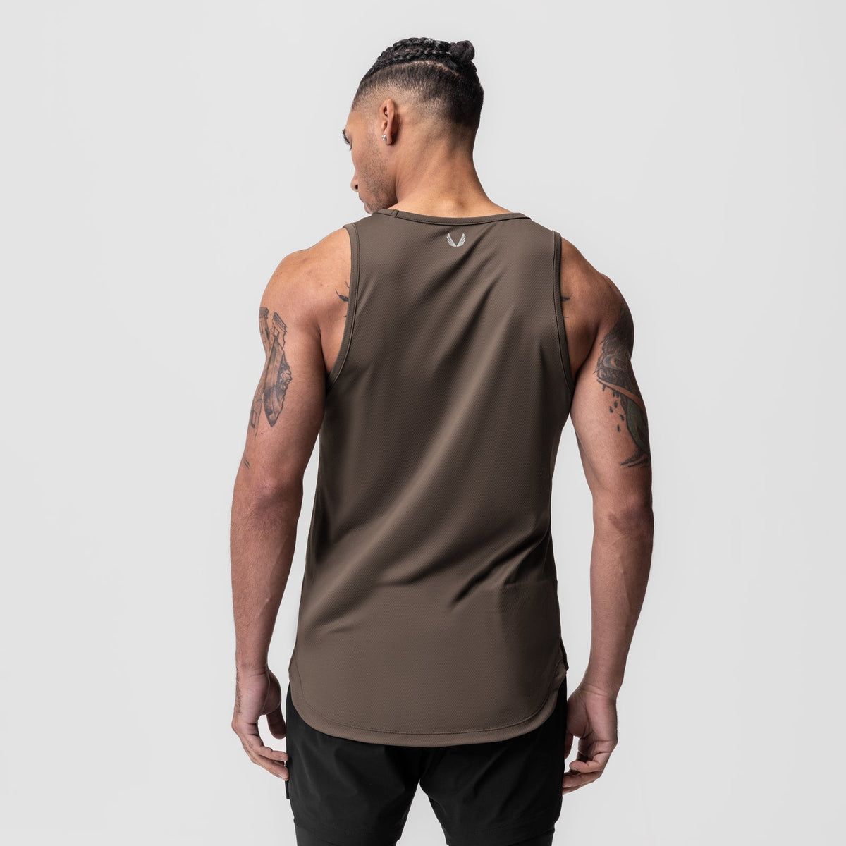 0830. AeroSilver® Tank Top - Deep Taupe | ASRV