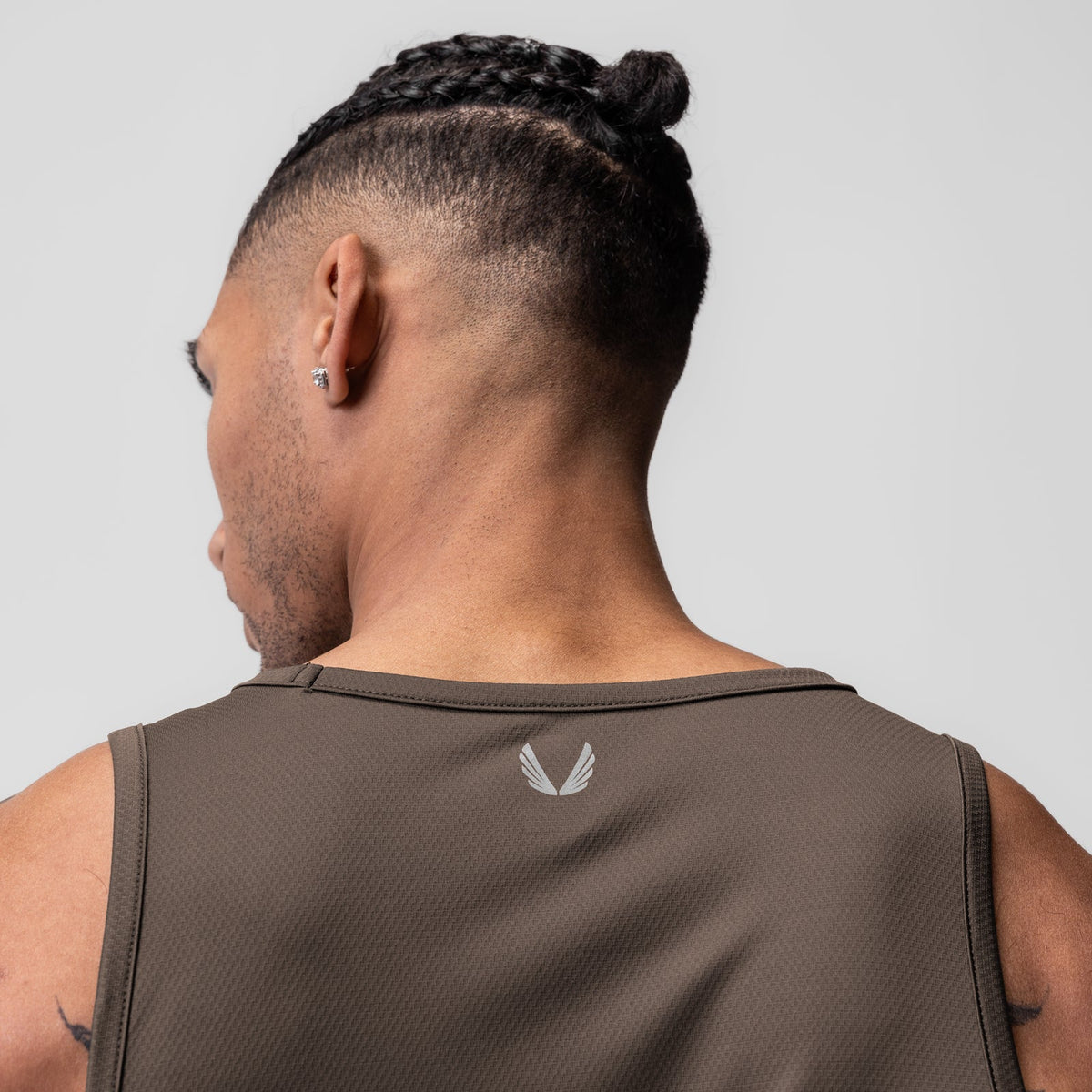 0830. AeroSilver® Tank Top - Deep Taupe | ASRV