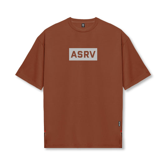 0822. AeroSilver® Oversized Tee - Brick "Box Logo" | ASRV