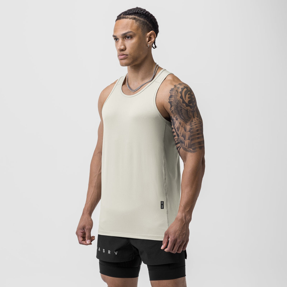 0754. AeroSilver® Training Singlet - Ivory Cream | ASRV