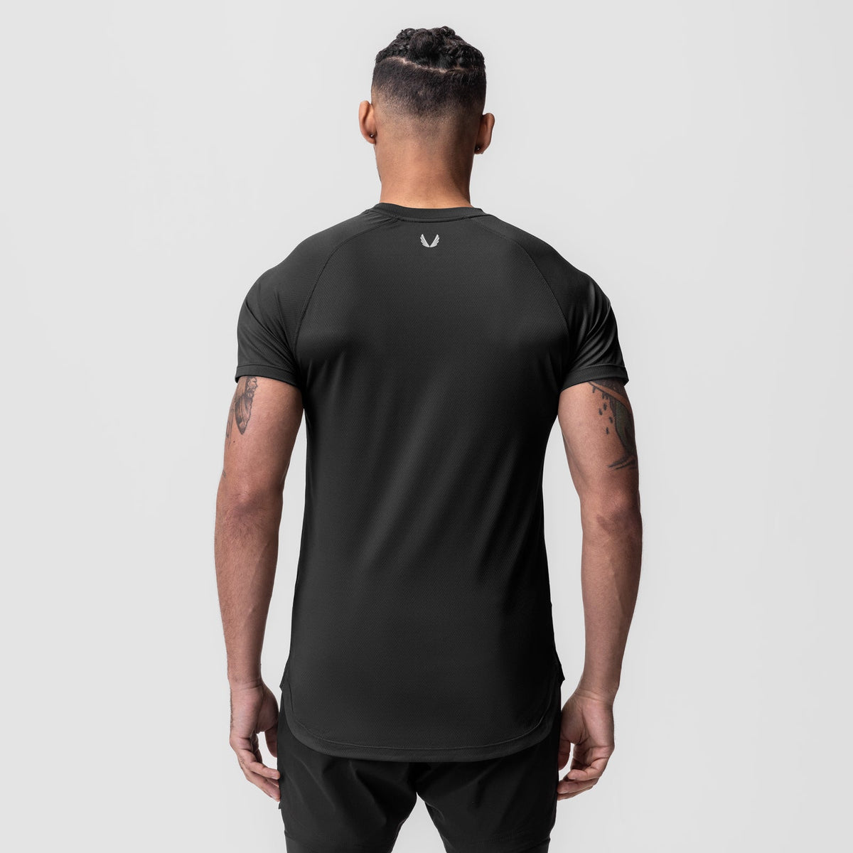 0660. AeroSilver® Established Tee - Black "OTWR" | ASRV