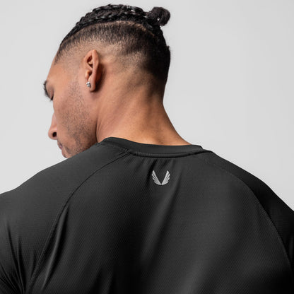 0660. AeroSilver® Established Tee - Black "OTWR" | ASRV