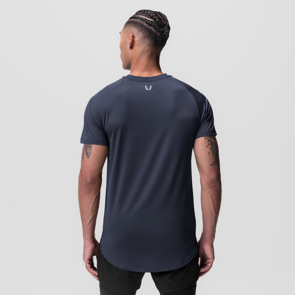 0660. AeroSilver® Established Tee - Navy "ASRV" | ASRV