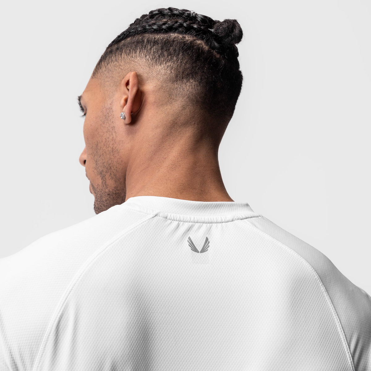 0918. AeroSilver® Fitted Tee - White | ASRV