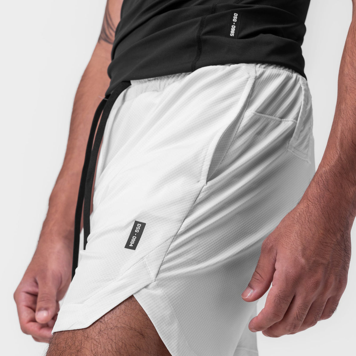 0994. AeroSilver® 7" Linerless Short - White | ASRV