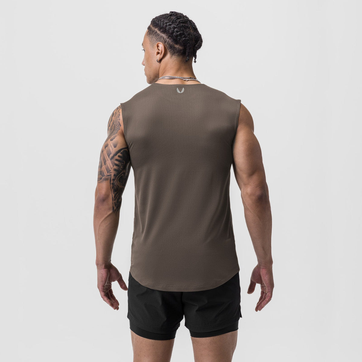0757. AeroSilver® Cutoff Tank - Deep Taupe | ASRV