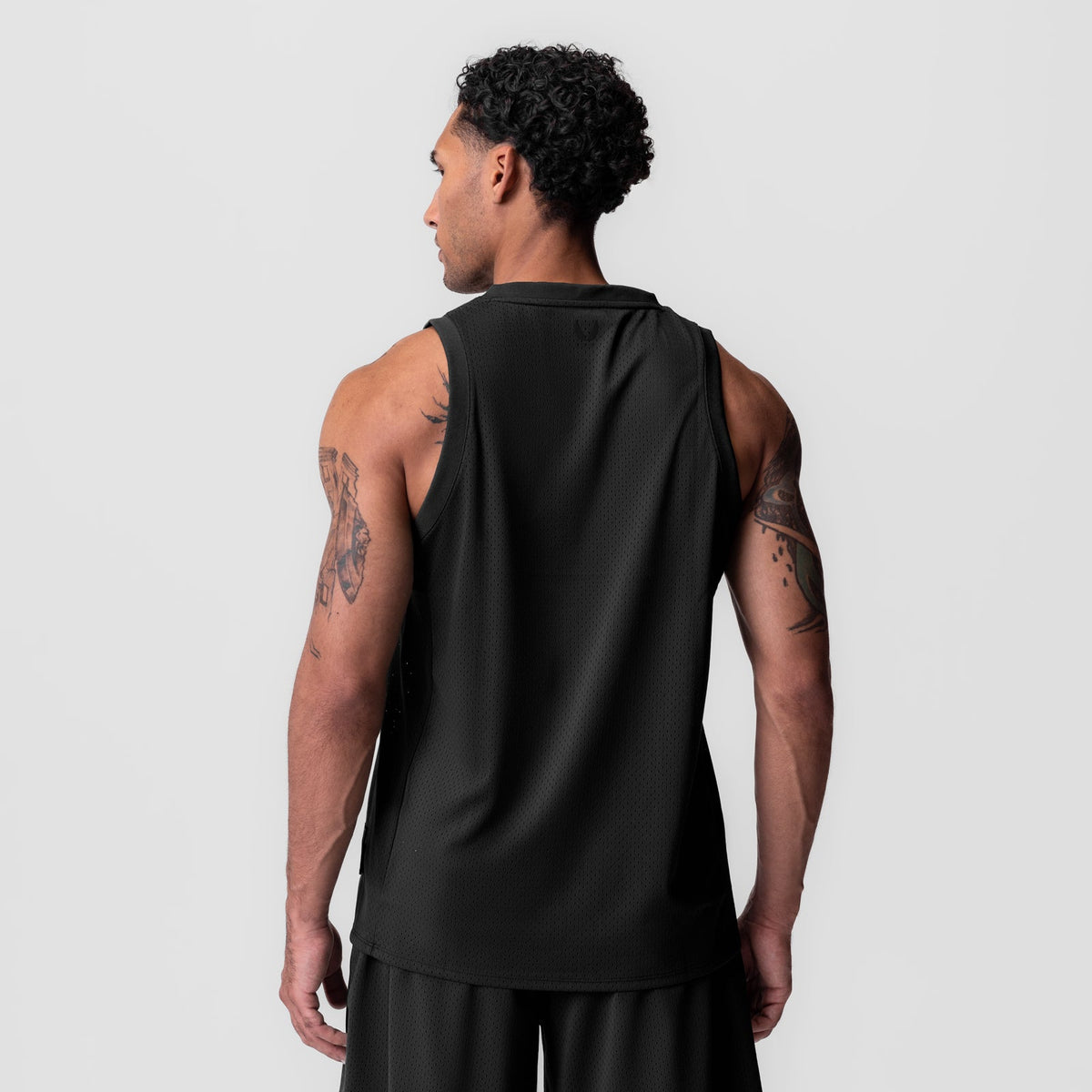 0990. Ion-Mesh Basketball Jersey - Black | ASRV