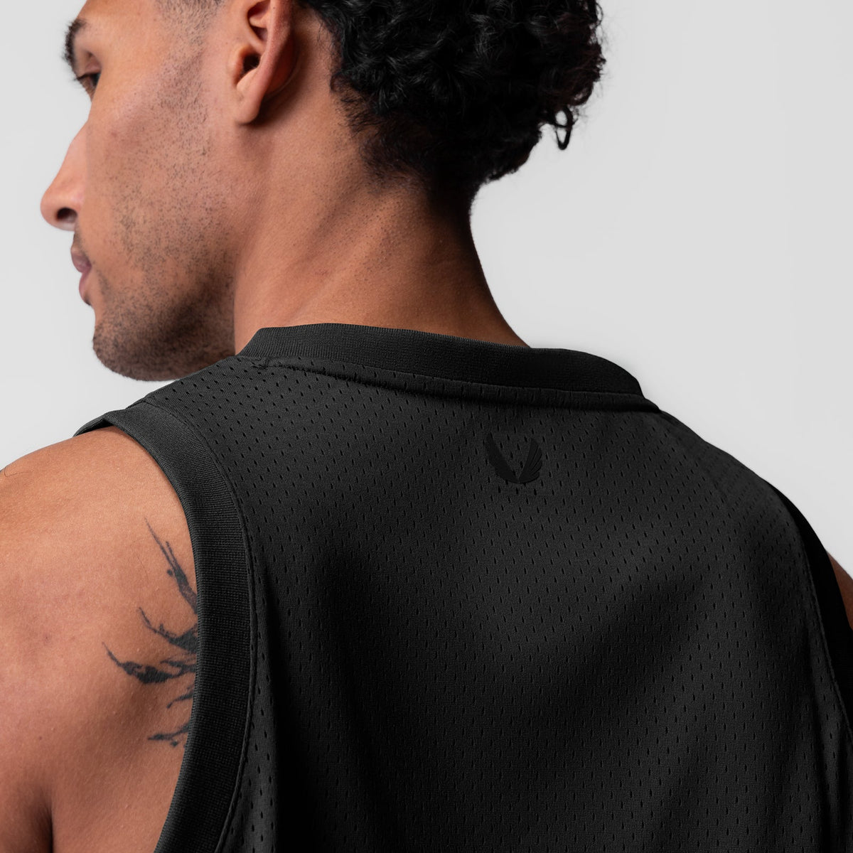 0990. Ion-Mesh Basketball Jersey - Black | ASRV