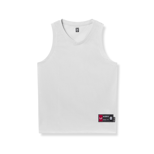 0990. Ion-Mesh Basketball Jersey - White | ASRV