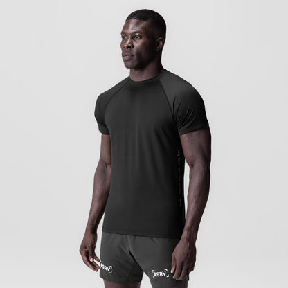0839. 3D-Lite® 2.0 Lycra® Fitted Tee - Black "OTWR" | ASRV