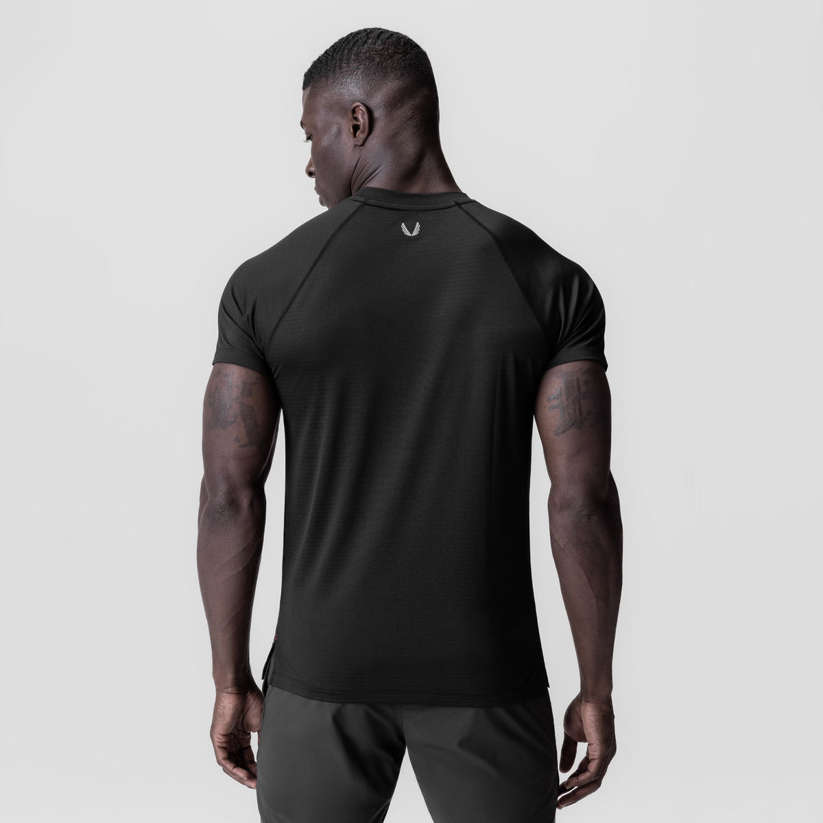 0839. 3D-Lite® 2.0 Lycra® Fitted Tee - Black "OTWR" | ASRV