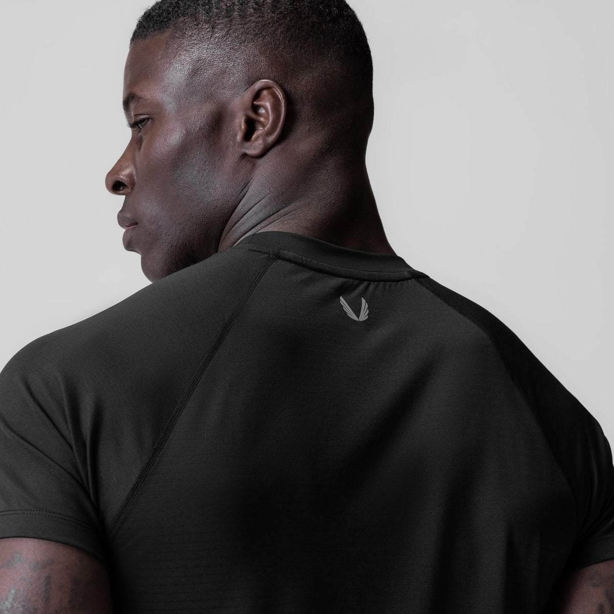 0839. 3D-Lite® 2.0 Lycra® Fitted Tee - Black "OTWR" | ASRV