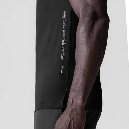 0839. 3D-Lite® 2.0 Lycra® Fitted Tee - Black "OTWR" | ASRV