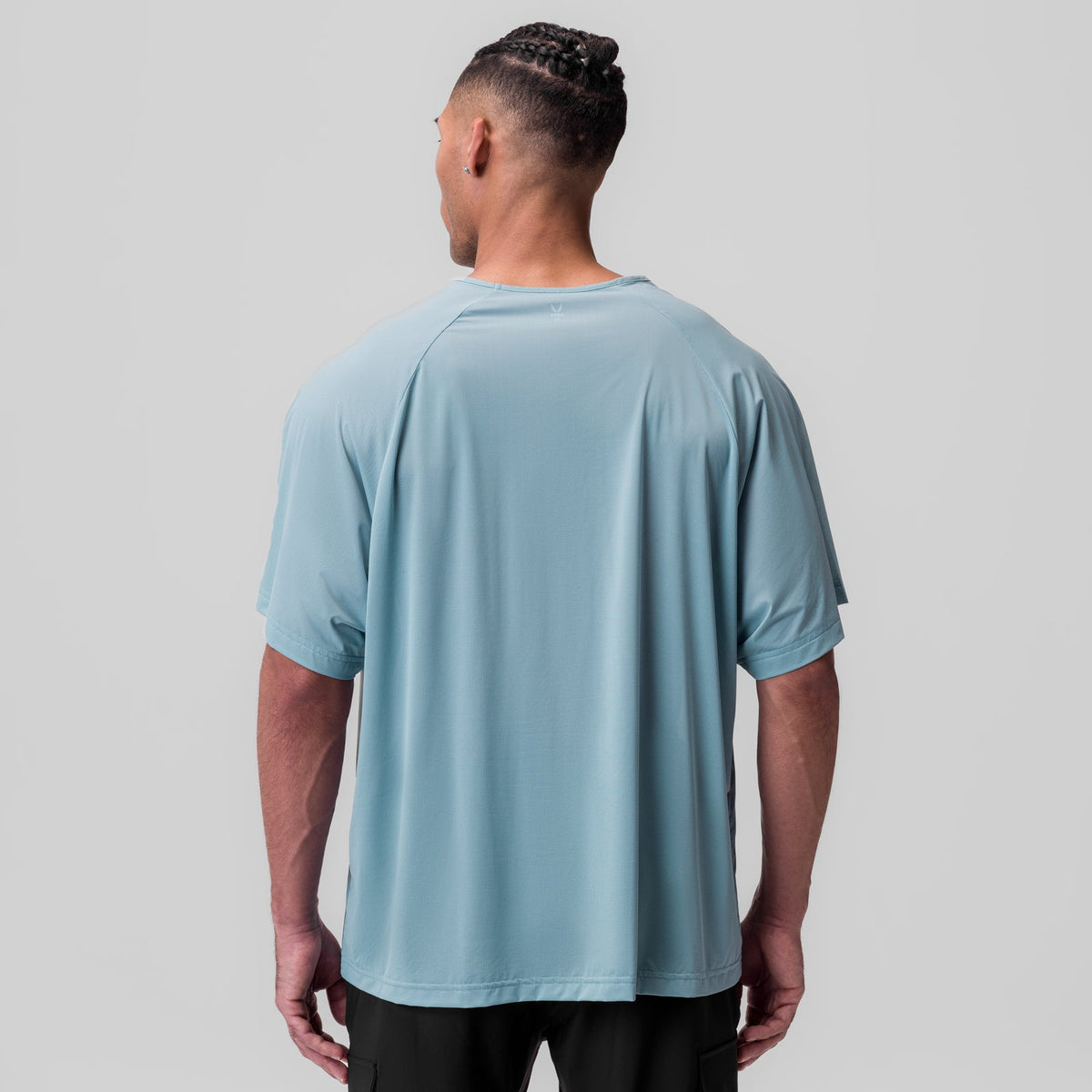 1089. Ice-Skin™ Oversized Tee - Light Sky | ASRV