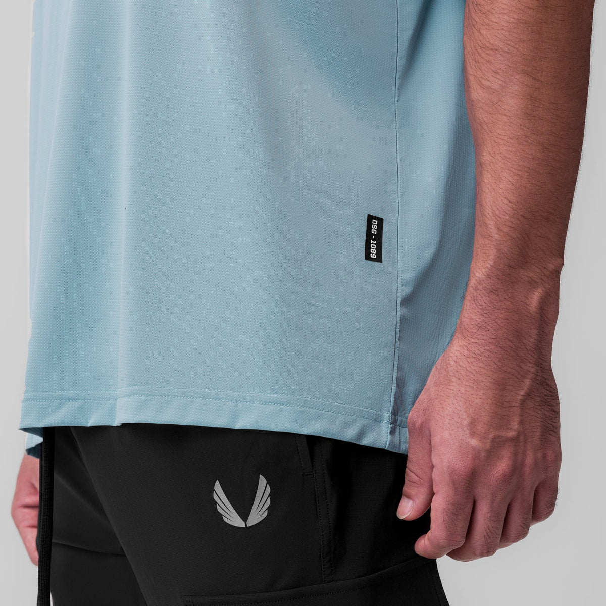 1089. Ice-Skin™ Oversized Tee - Light Sky | ASRV