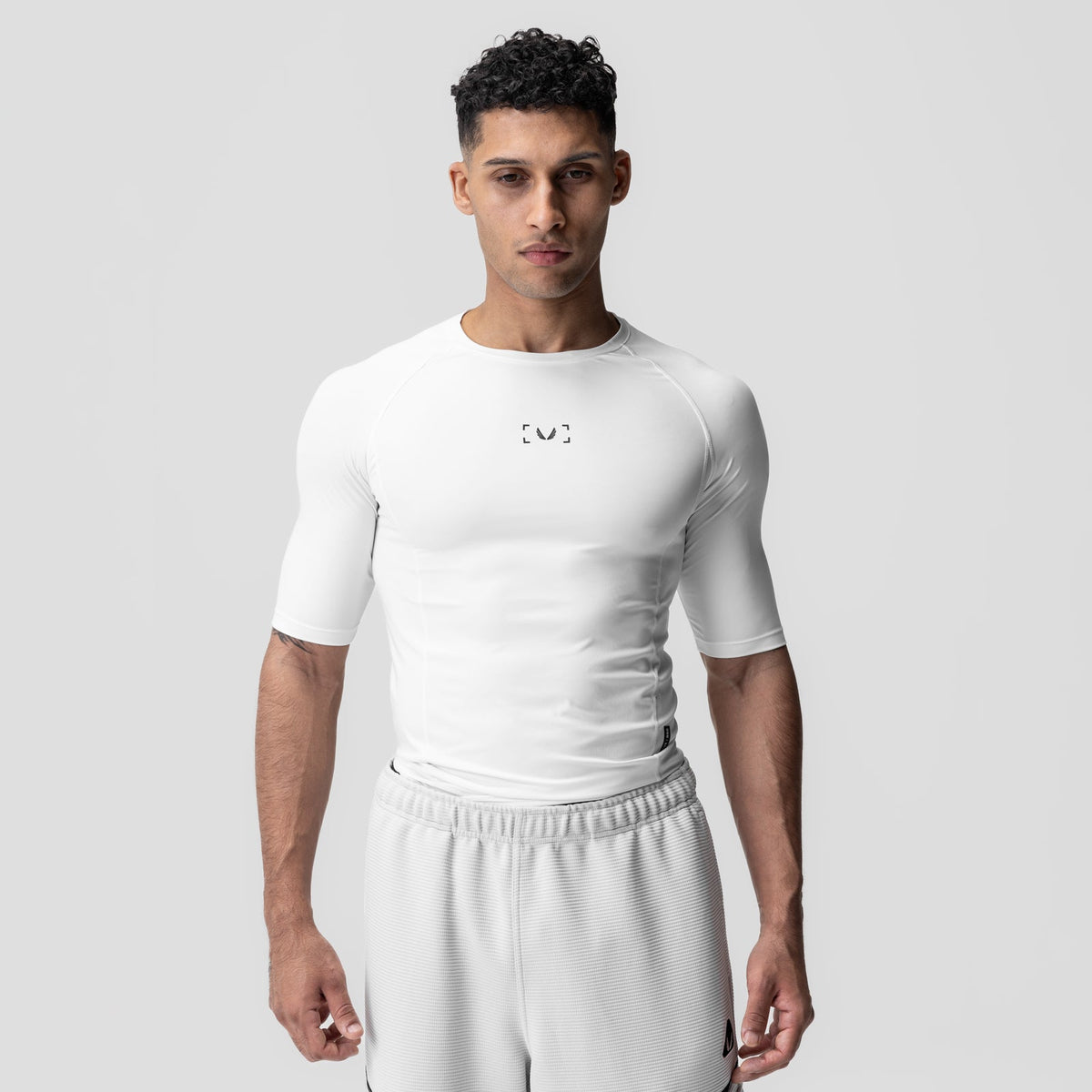 1027. WarpFlexx-Lite® Half-Sleeve Baselayer - White | ASRV