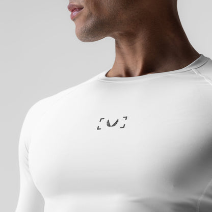 1027. WarpFlexx-Lite® Half-Sleeve Baselayer - White | ASRV