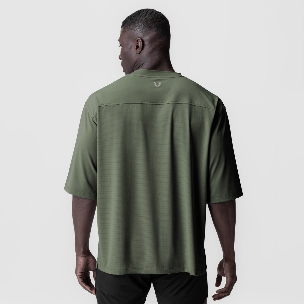 0841. 3D-Lite® 2.0 Lycra® 3/4-Sleeve Oversized Tee - Olive "OTWR" | ASRV