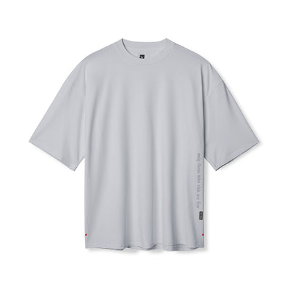 0841. 3D-Lite® 2.0 Lycra® 3/4-Sleeve Oversized Tee - Slate Grey "OTWR" | ASRV