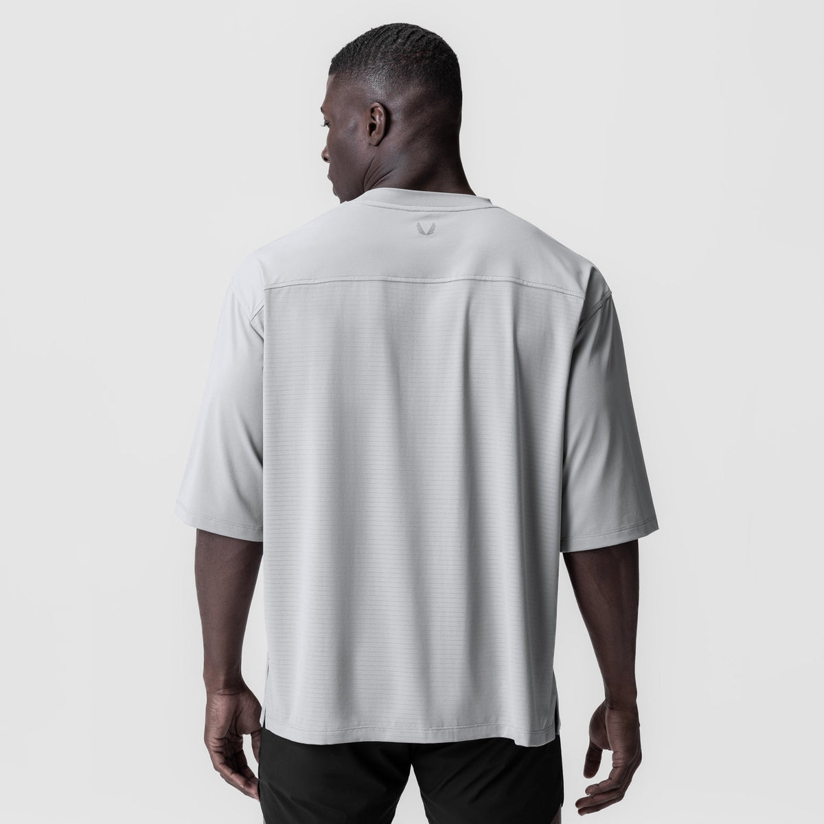 0841. 3D-Lite® 2.0 Lycra® 3/4-Sleeve Oversized Tee - Slate Grey "OTWR" | ASRV